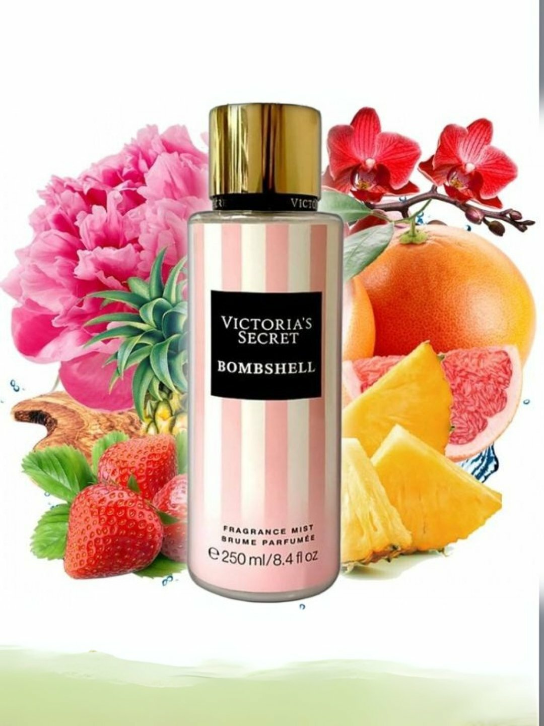 Спрей Victoria Secret Aqua kiss, Tempatation, Shimmer mist, 250 мл
