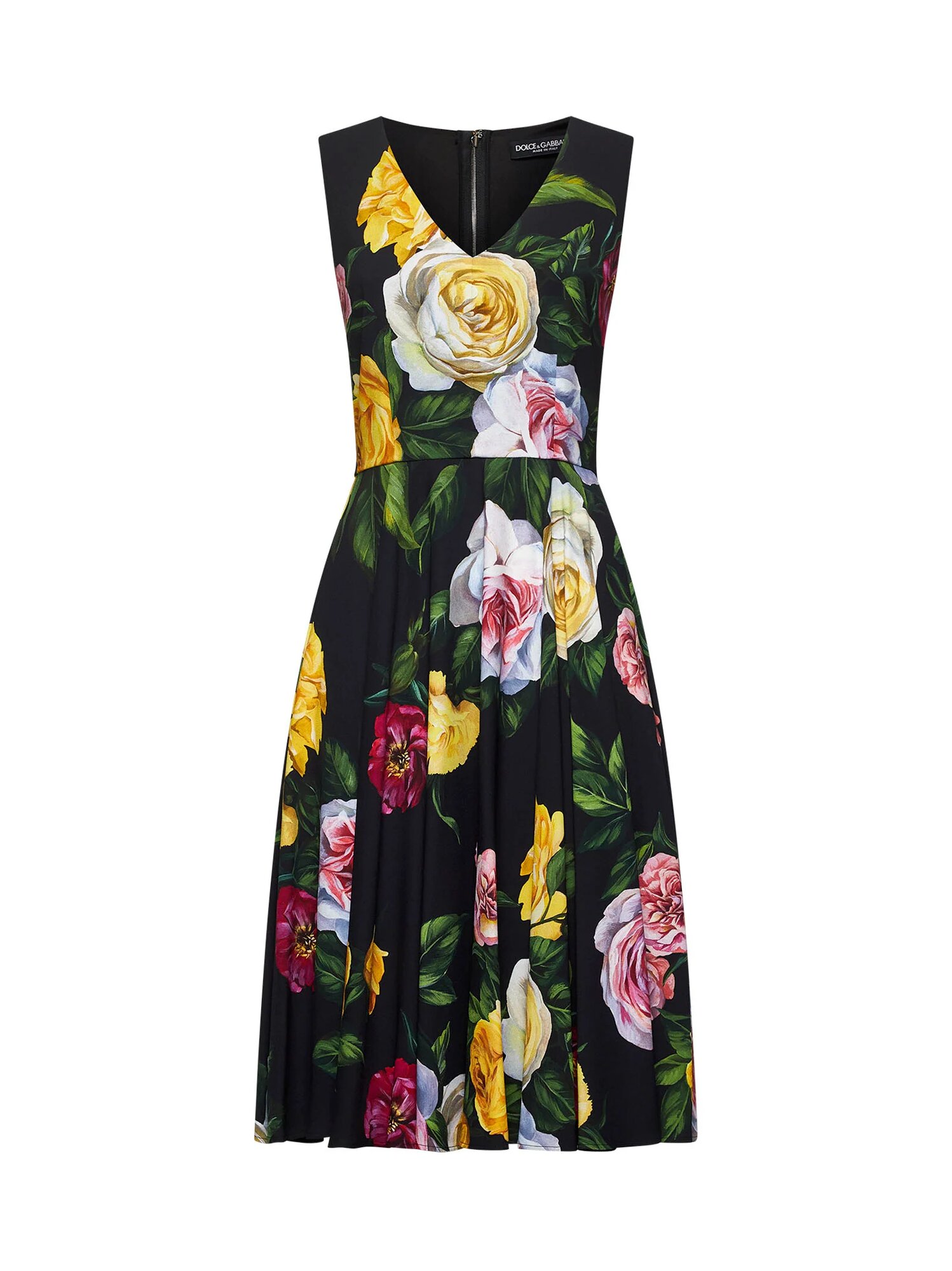 Платье DOLCE & GABBANA, размер 40, многоцветный