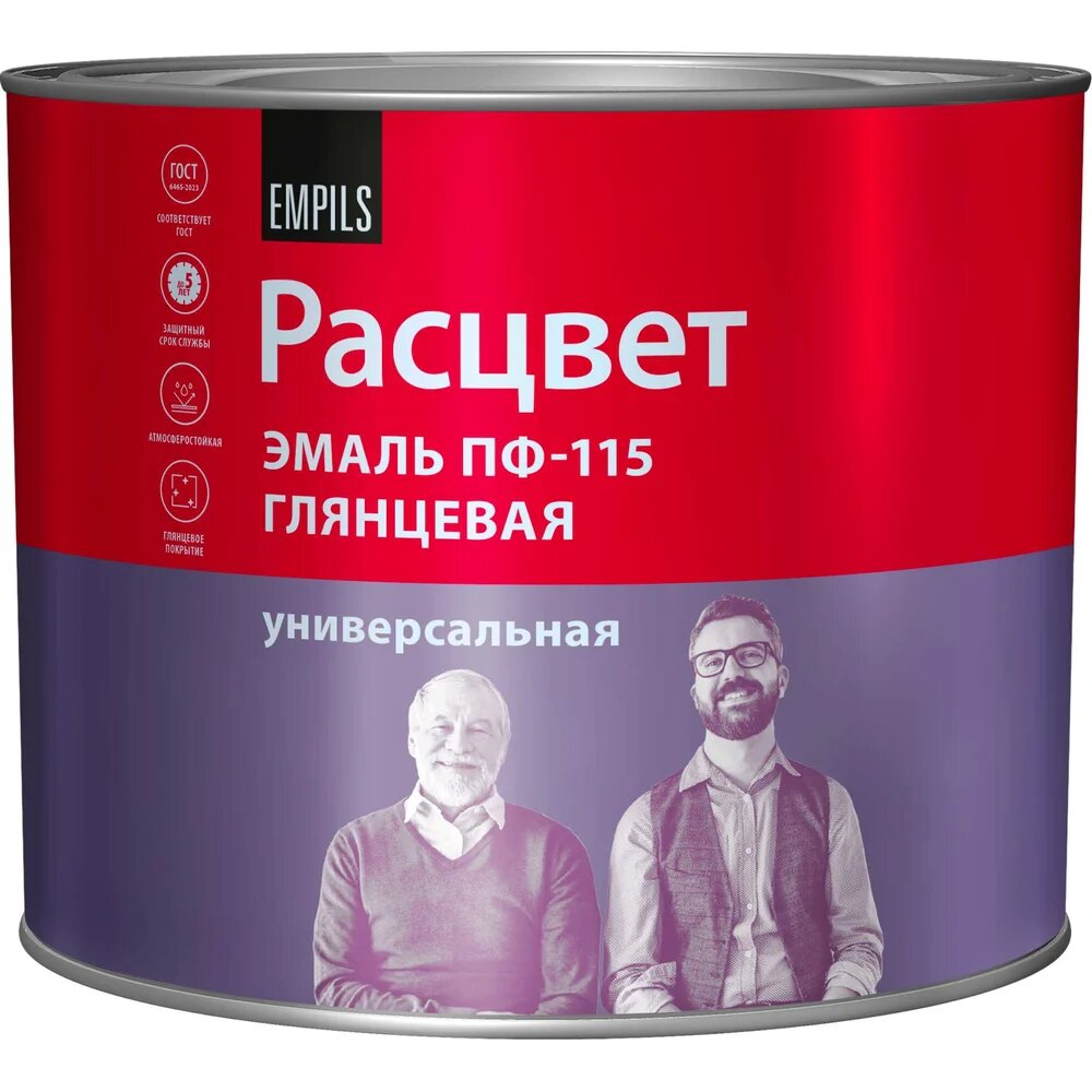 Эмаль Расцвет ПФ-115 белая 1.9 кг 9040