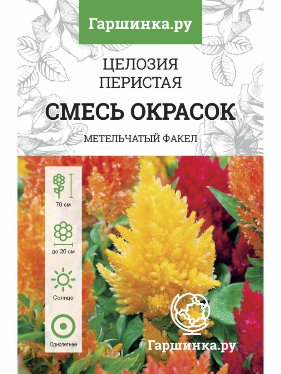 Семена Целозия Перистая смесь окрасок