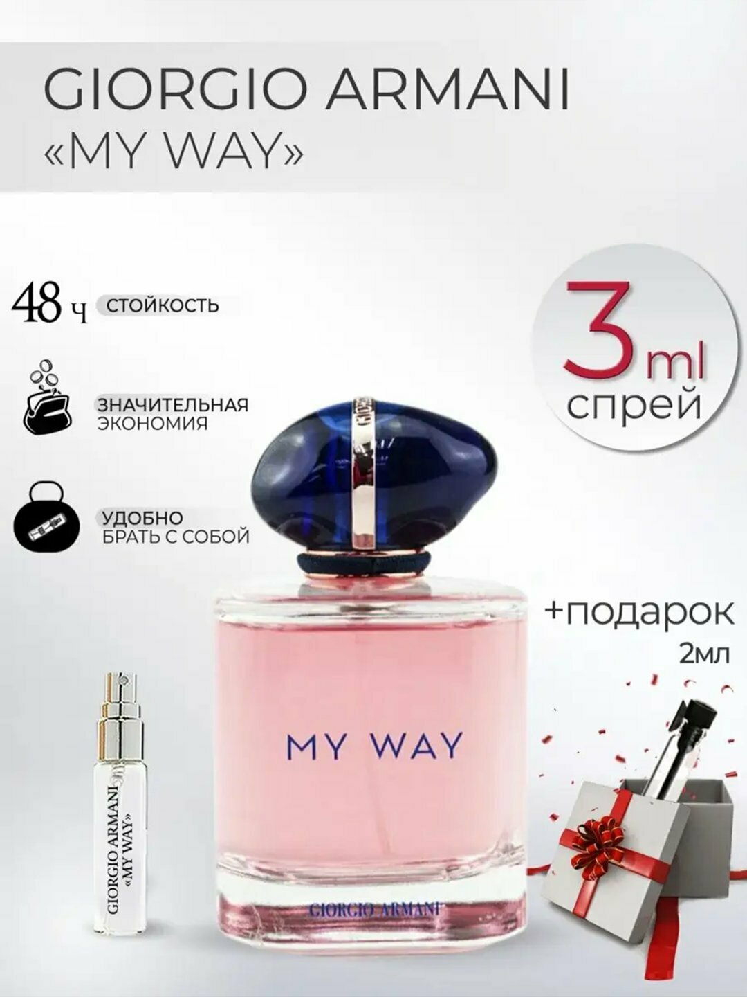 Духи женские My Way, парфюмерная вода для женщин My Way, пробник