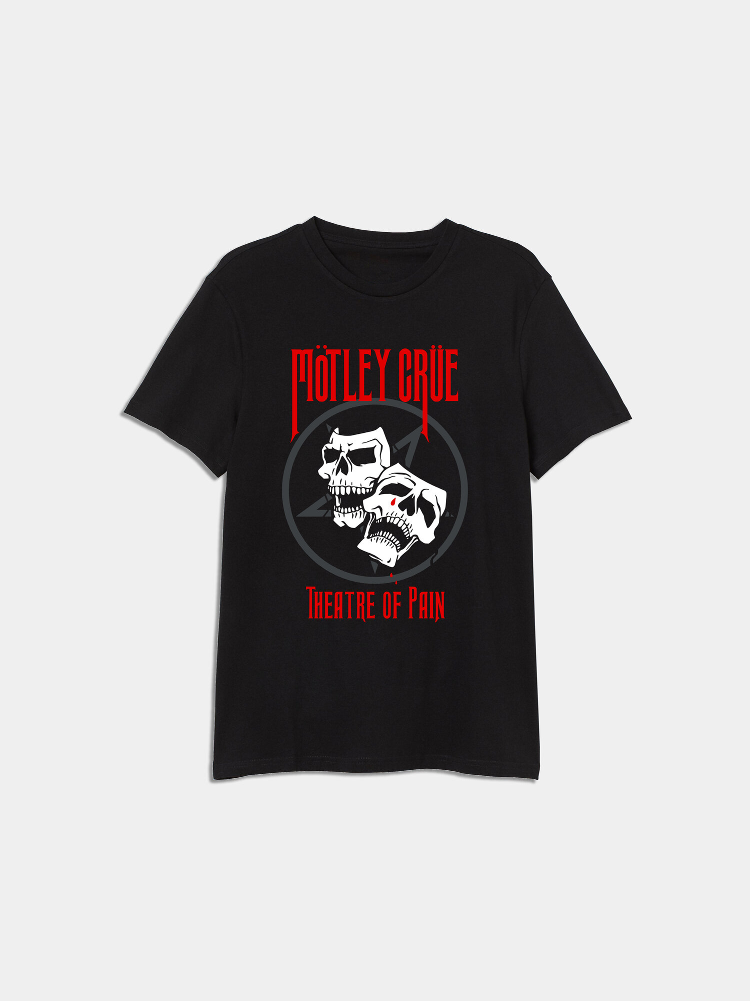 Футболка Motley Crue, 1 шт., размер 3XL, черный/белый/красный