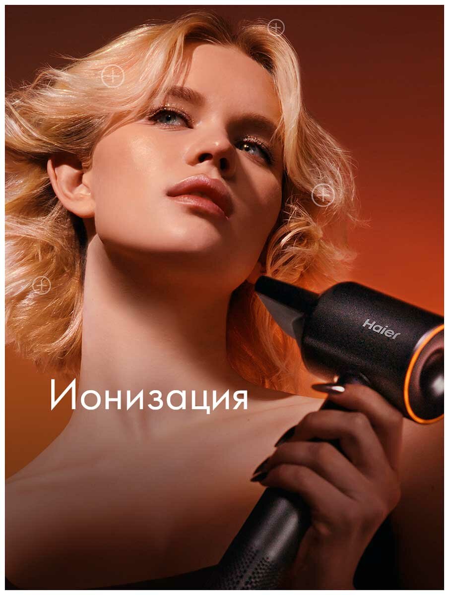 Фен Haier HHD-600, графит — фото 1
