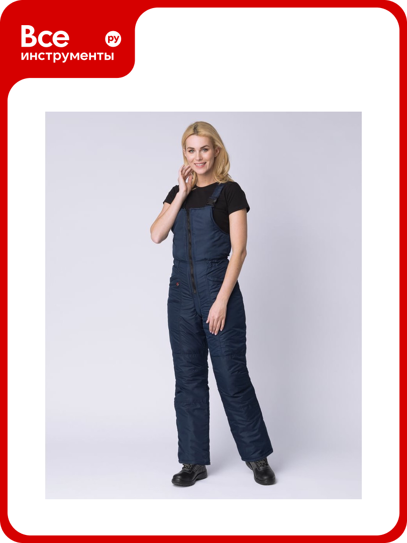 Зимний полукомбинезон Факел Снежана темно-синий/васильковый р.48-50 рост 170-176 87451220.014