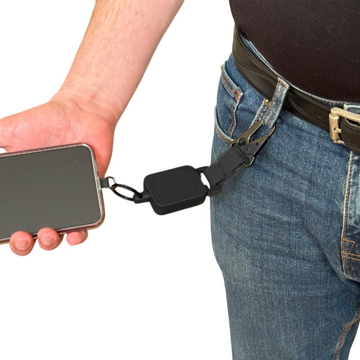 Брелок-карабин ВОЕНПРО, черный — фото 1