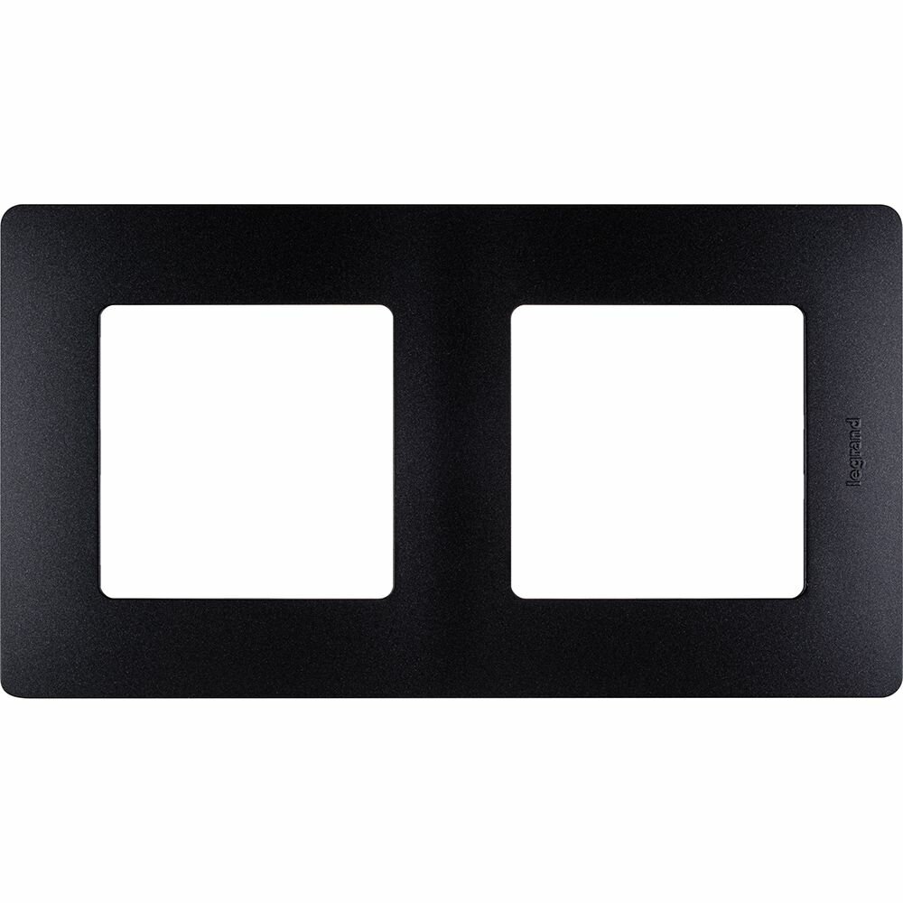 ETIKA Рамка 2-местная антрацит, IEK 672582