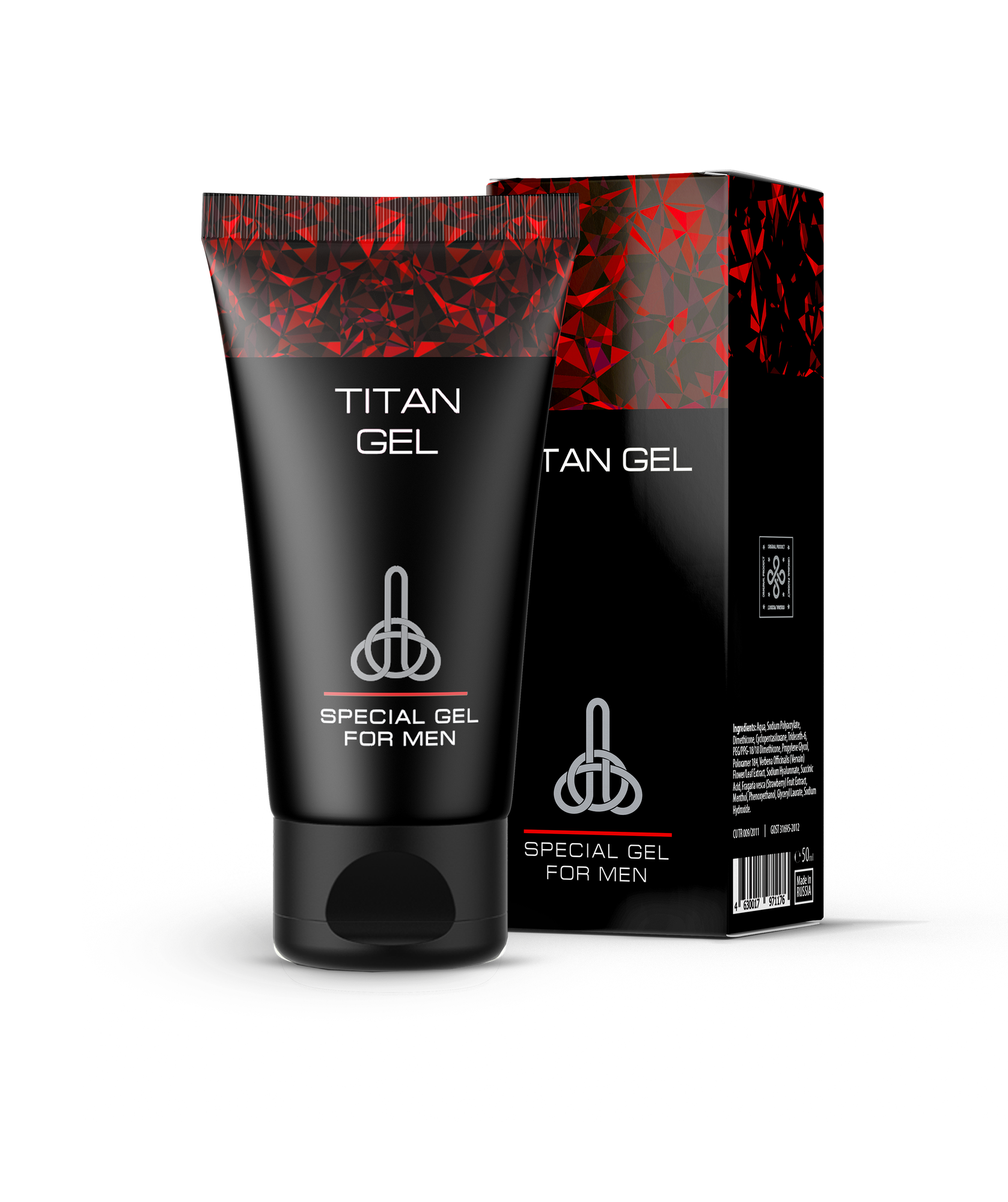 Интимный крем гель лубрикант, смазка для мужчин Titan Gel Tantra, универсальный, 50 мл