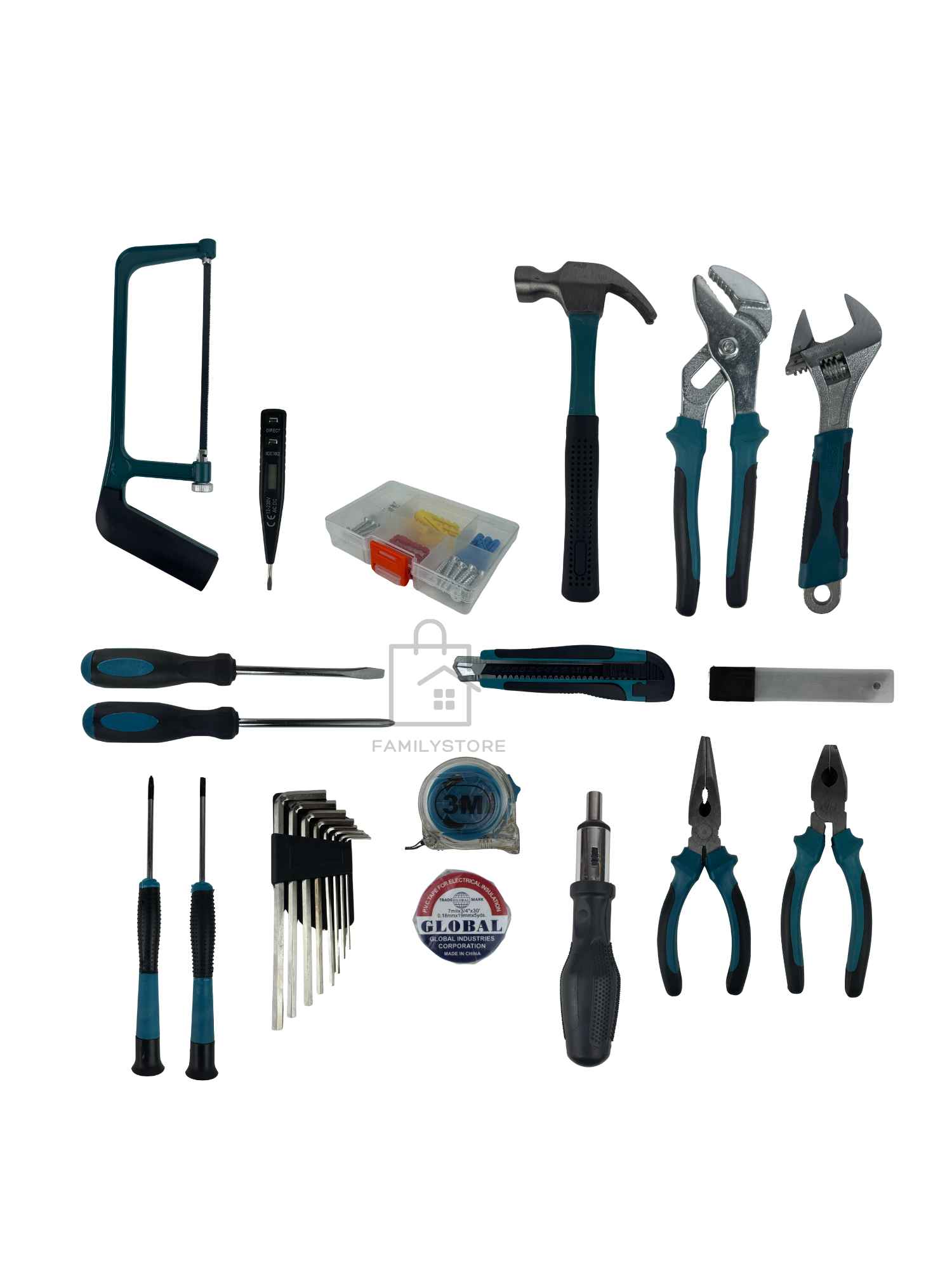 Набор строительных инструментов, 100 предм. — фото 1