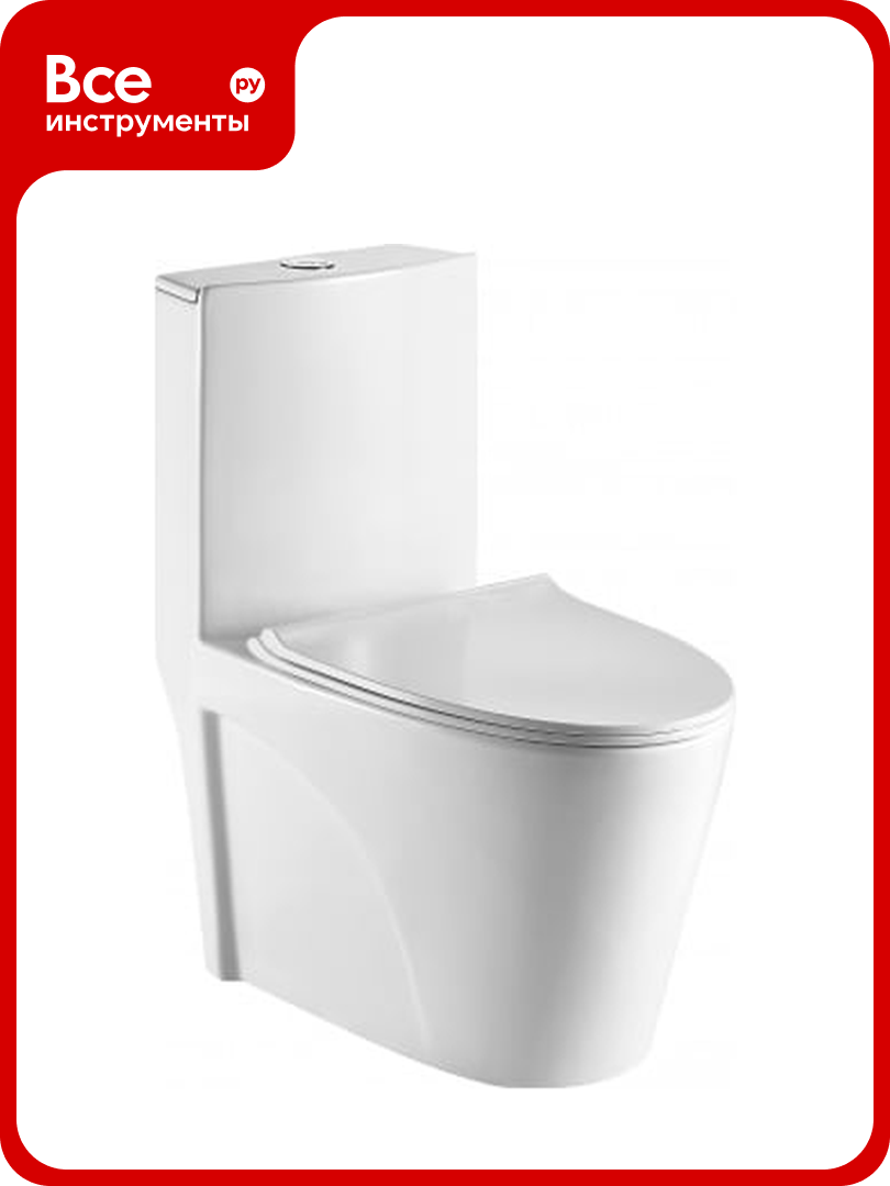 Унитаз-моноблок WeltWasser WW WELZBACH белый глянец 001 GL-WT 10000003805