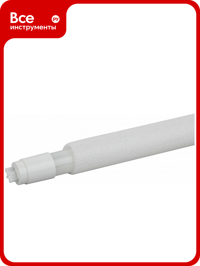 Светодиодная лампа ЭРА STD LED T8-24W-865-G13-1500mm NTB G13 24 Вт трубка стекло холодный дневной свет пенорукав Б0056909