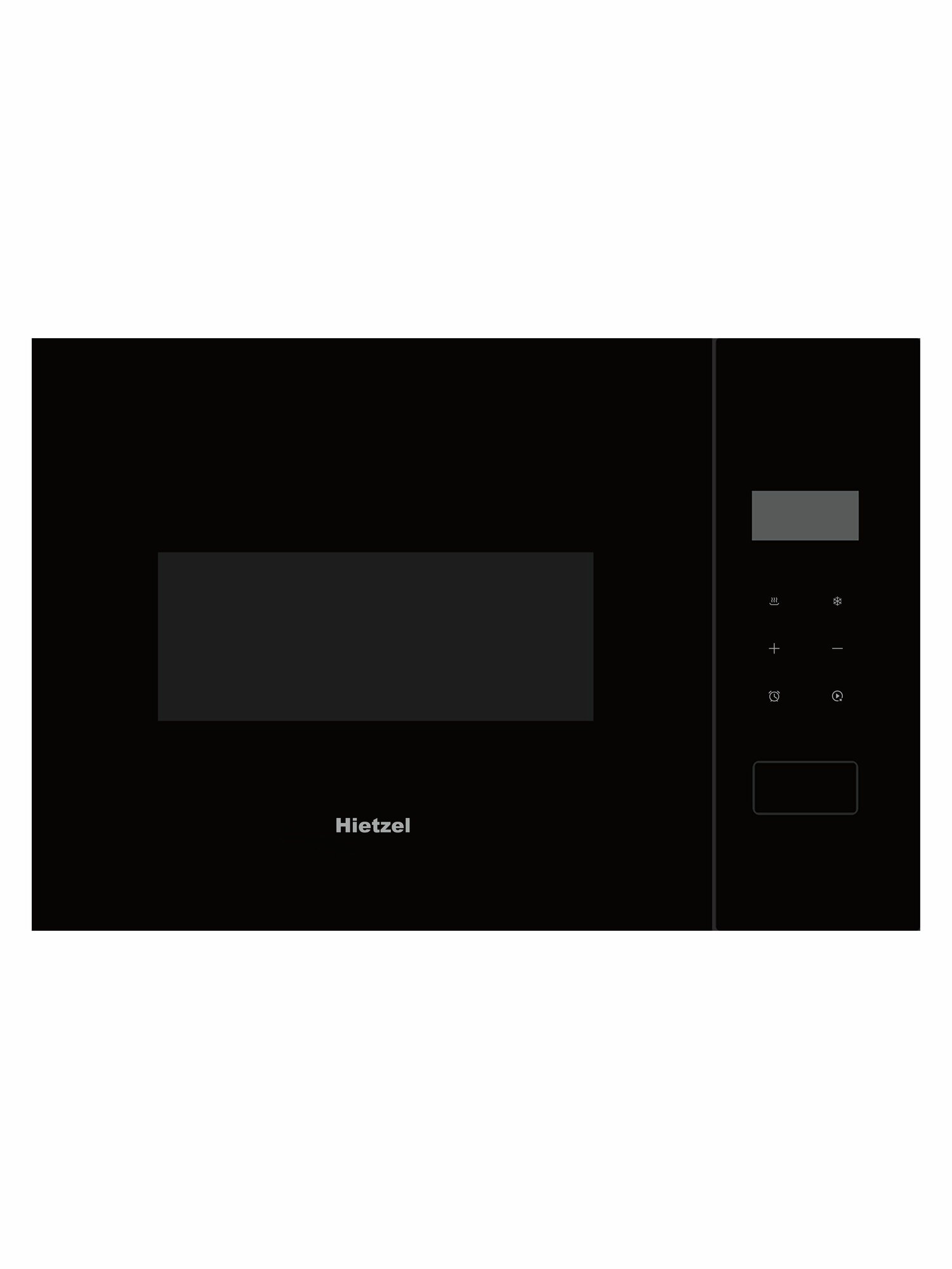 Микроволновка маленькая встраиваемая 45 см черная Hietzel MOBI 15.2TDP BL 15 л таймер сенсорная
