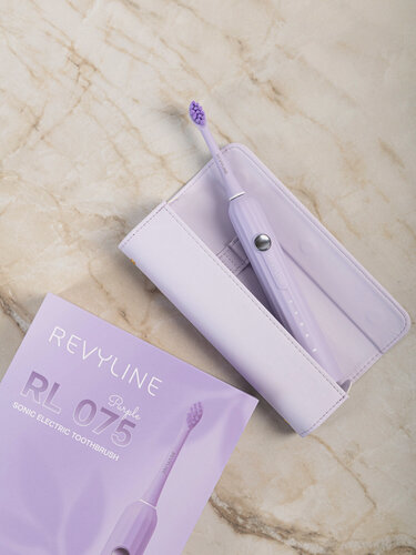 Изображение товара Зубная щетка электрическая, звуковая Revyline RL 075, Lilac, 4 режима