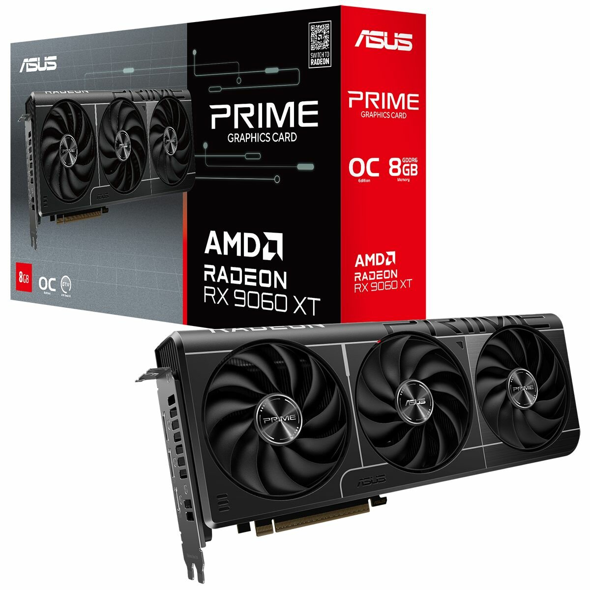 Видеокарта ASUS PRIME-RX9060XT-O8G