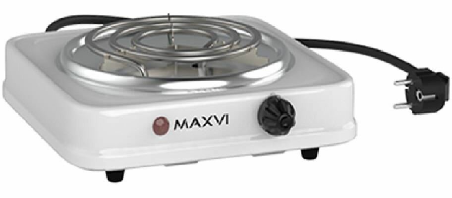 Электрическая настольная плита MAXVI HE101, 1 конфорка, белый