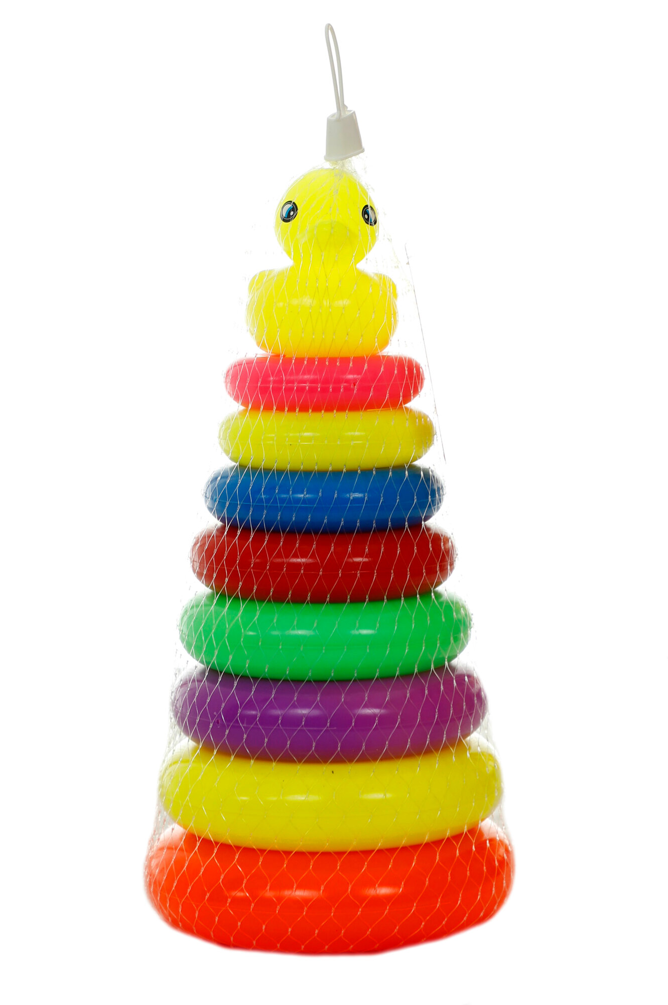 Пирамида развивающая, для изучения цветов, для детей до 3 лет, 8 кольцом — фото 1