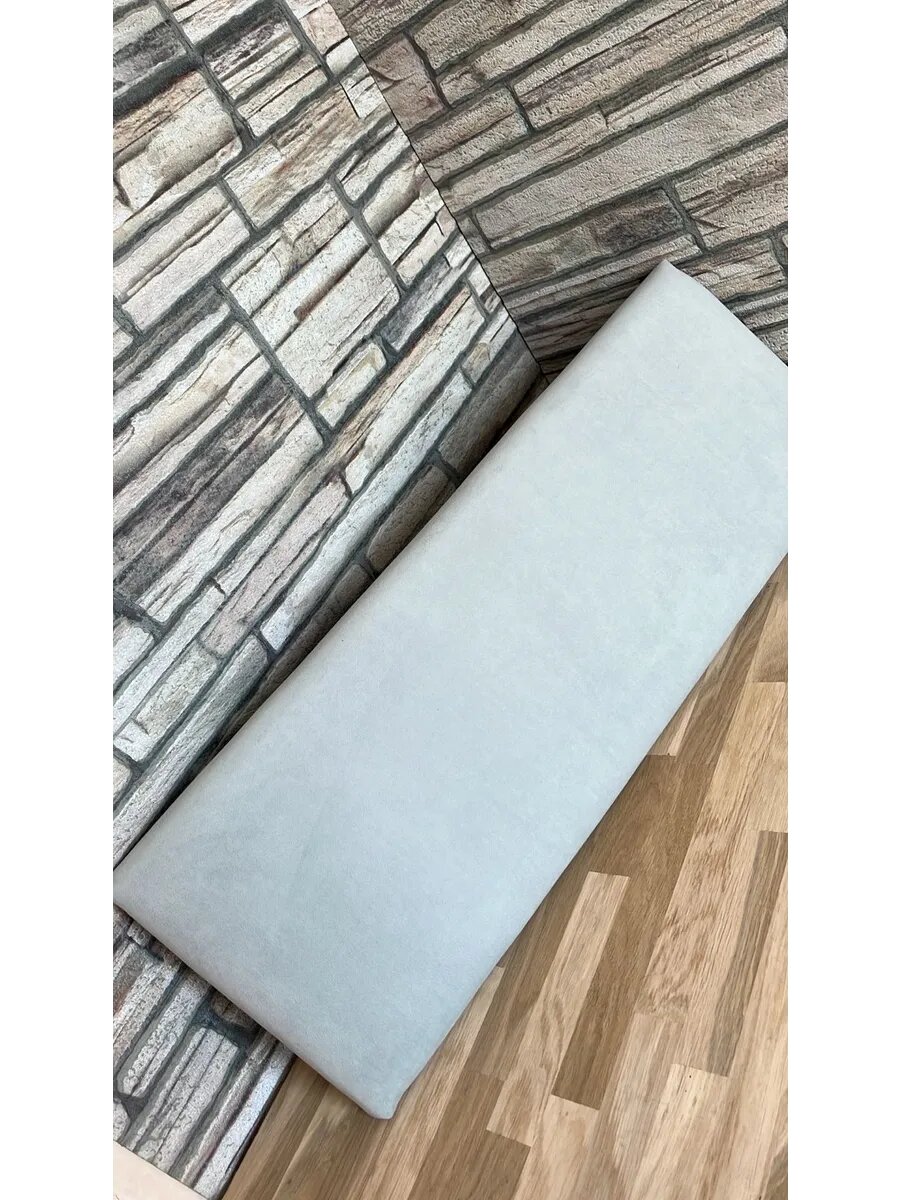 Сидушка на банкетку, обувницу, Студия кованой мебели Нива, размер 70х28 см, цвет голубой лед — фото 1