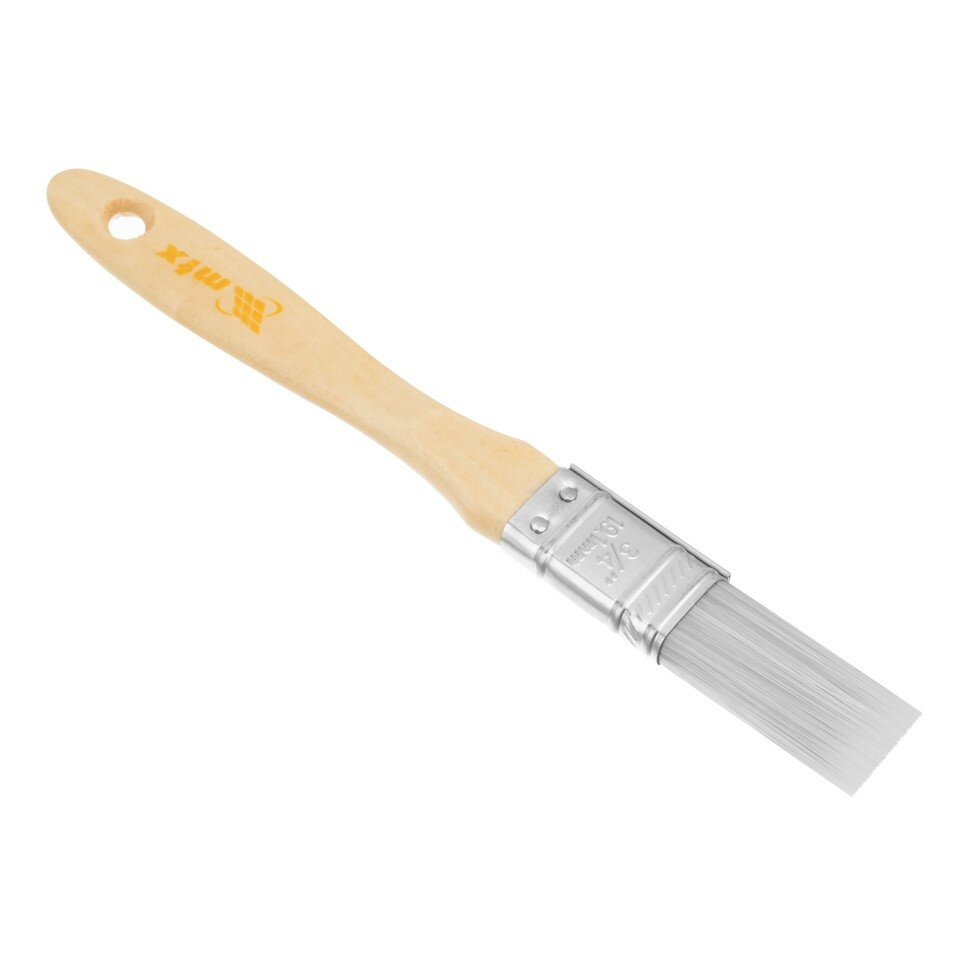 MTX Кисть плоская для лаков "Евро" 3/4", искусственная щетина, деревянная ручка MTX ( 83084 )