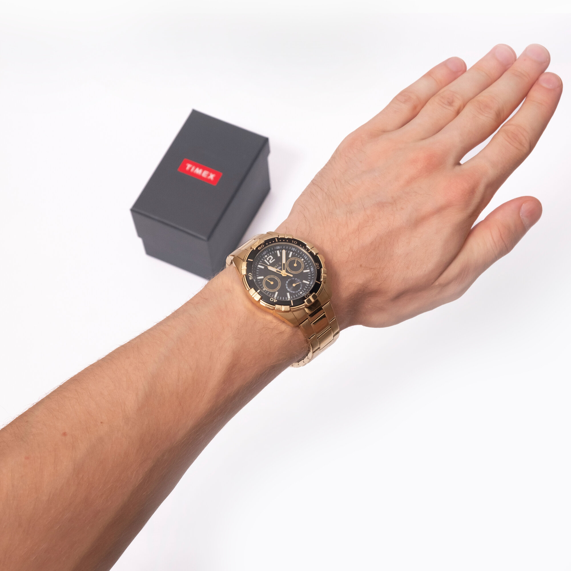 Наручные часы TIMEX Harborside, золотой/черный — фото 1