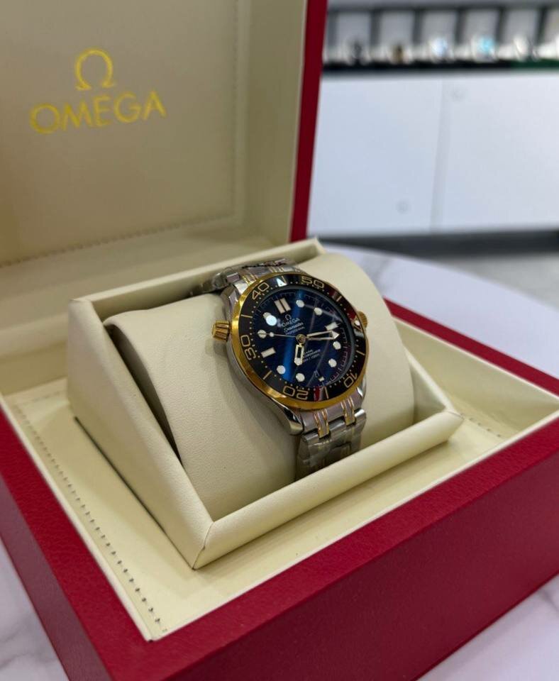 Наручные часы OMEGA, синий — фото 1