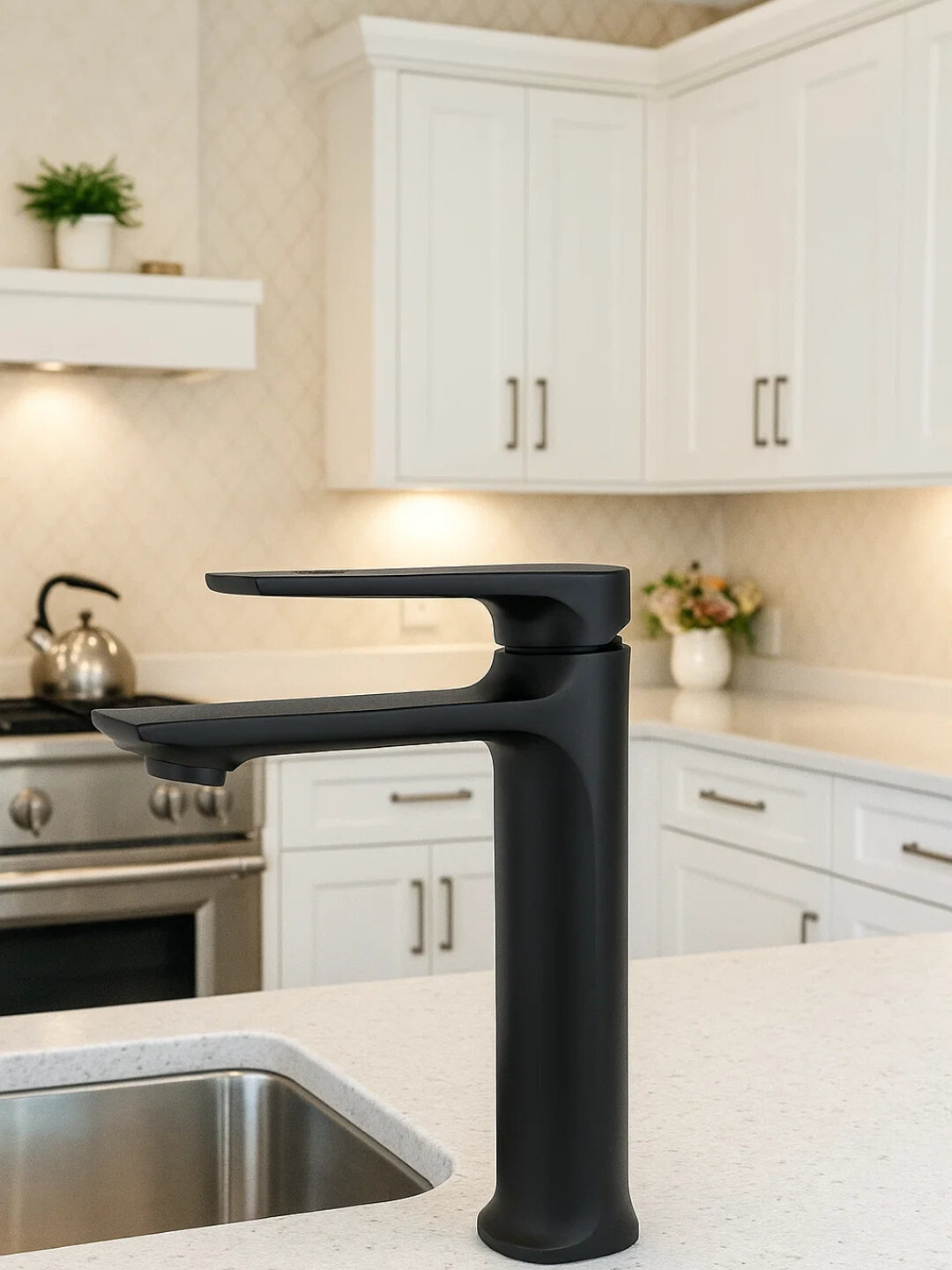 Умывальник смеситель с однорычажным управлением и современным дизайном