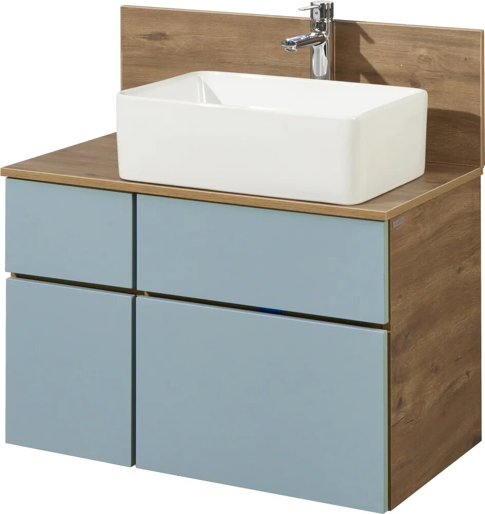 Тумба под раковину без столешницы AQUATON Мишель 80 дуб рустикальный