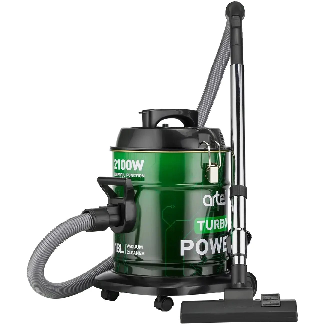 Пылесос ARTEL ART-2500 Green, 220 Вт, стандартный, 220 Вт, 1 л - 25 л, Узбекистан