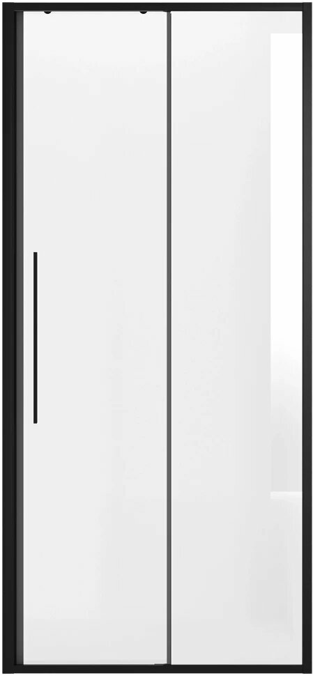 Душевая дверь Niagara NG-84-14AB 140 см профиль черный матовый стекло прозрачное