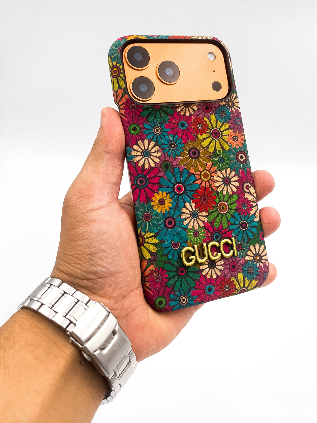 Чехол "GUCCI" для iPhone 17 Pro , необычный дизайн, уникальный внешний вид