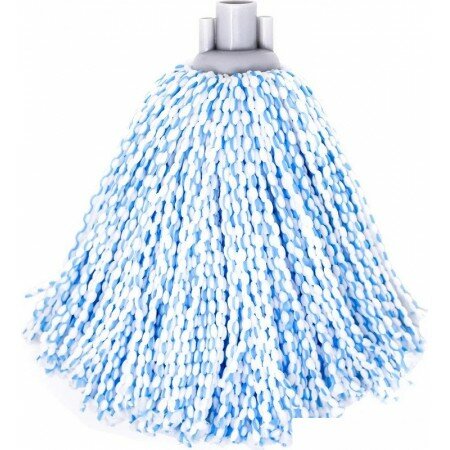 Моп Apex 10595-A сменная насадка для швабры из микрофибры голубой