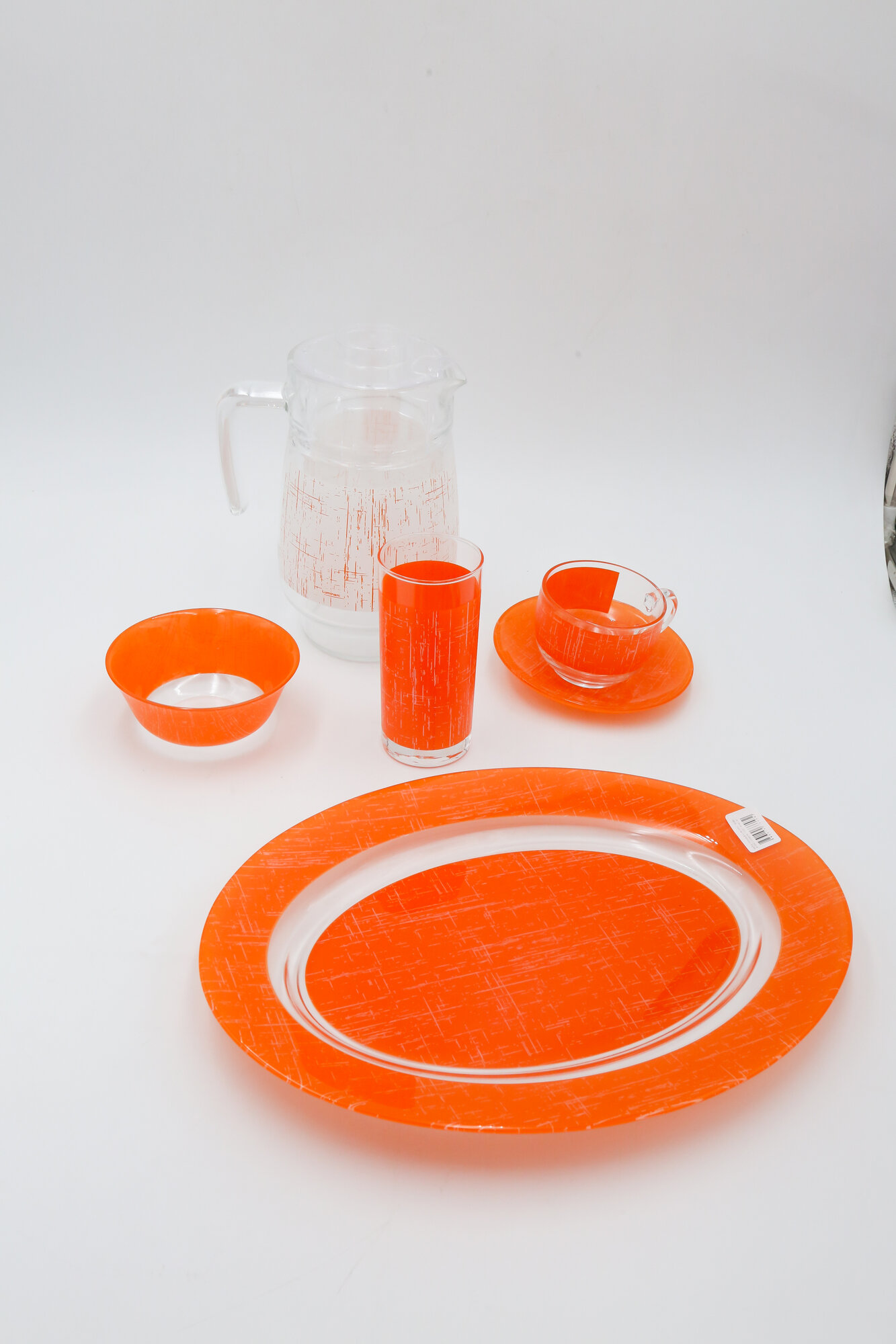 Набор столовый LUMINARC "AMBI POPPY ORANGE" V5977 46пр 1х1 — фото 1