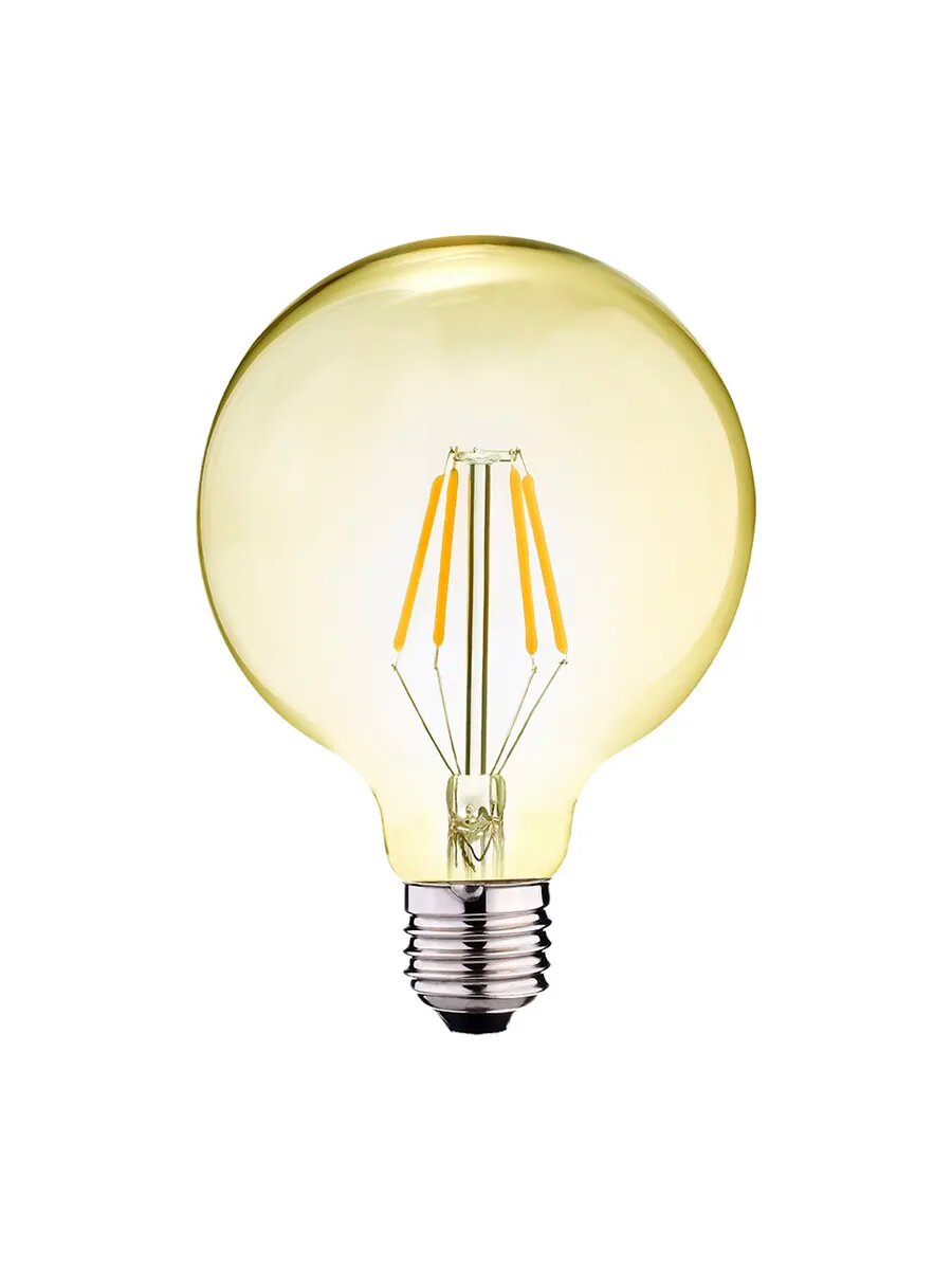 Светодиодная лампа Винтаж 8 Вт Е27/G125 филаментная