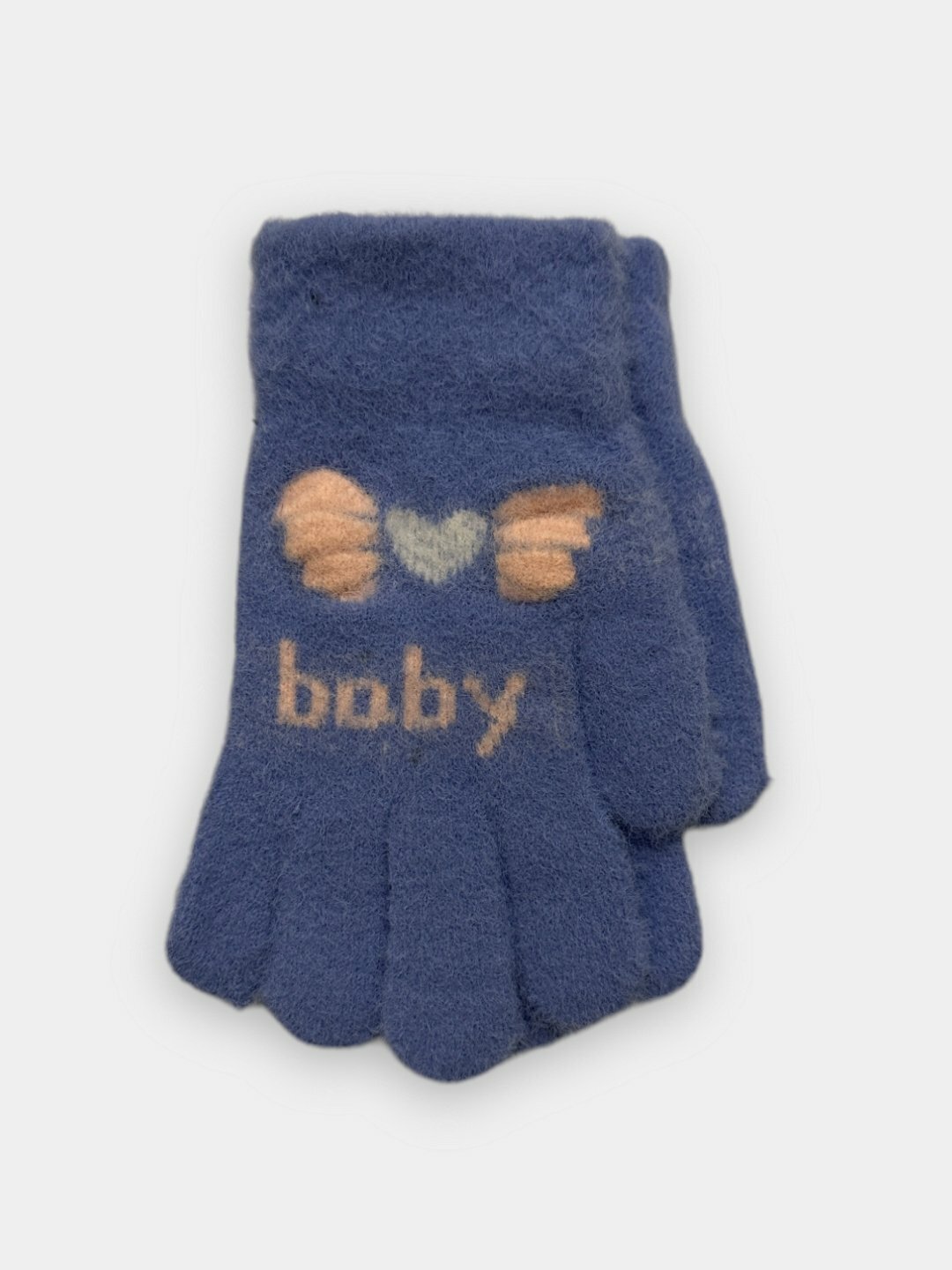 Перчатки  baby для детей, размер 3, небесно-голубой — фото 1