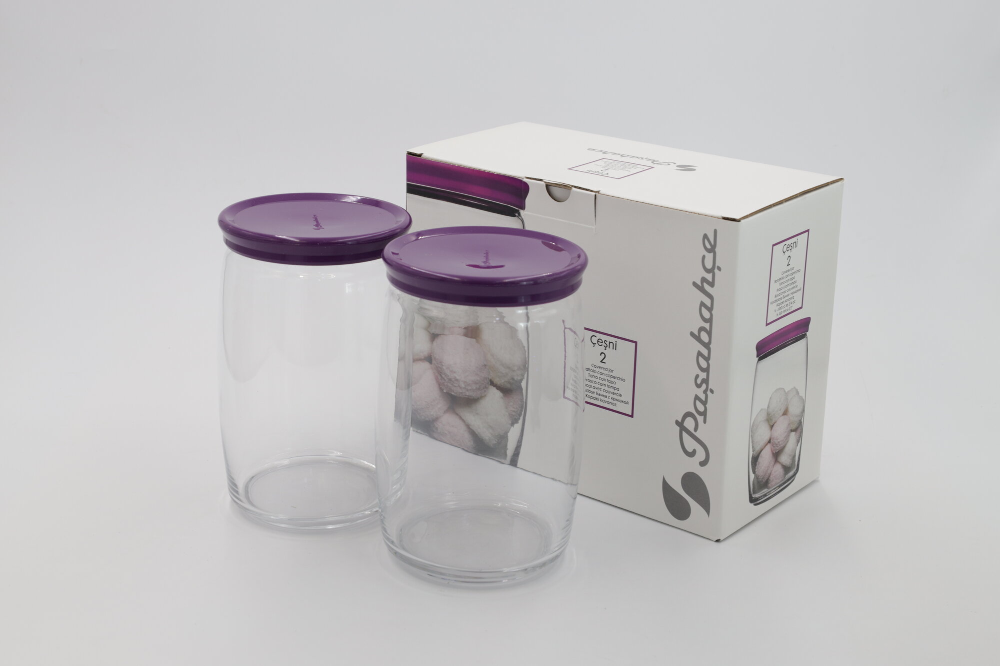 Банка PASABAHCE чешни 43013 1100мл 2шт 2х6 1013395 — фото 1