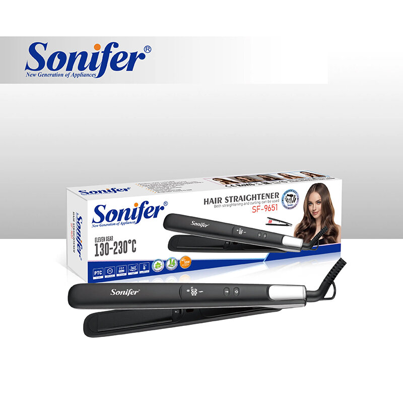 Утюжок выпрямитель для волос, профессиональный, Sonifer 9651, cтайлер для укладки