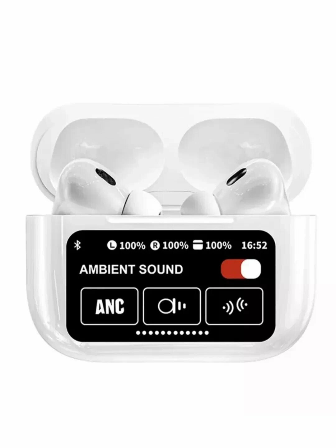 Наушники беспроводные, с дисплеем, для iPhone Android Pods Pro 2iOS, с сенсорным экраном