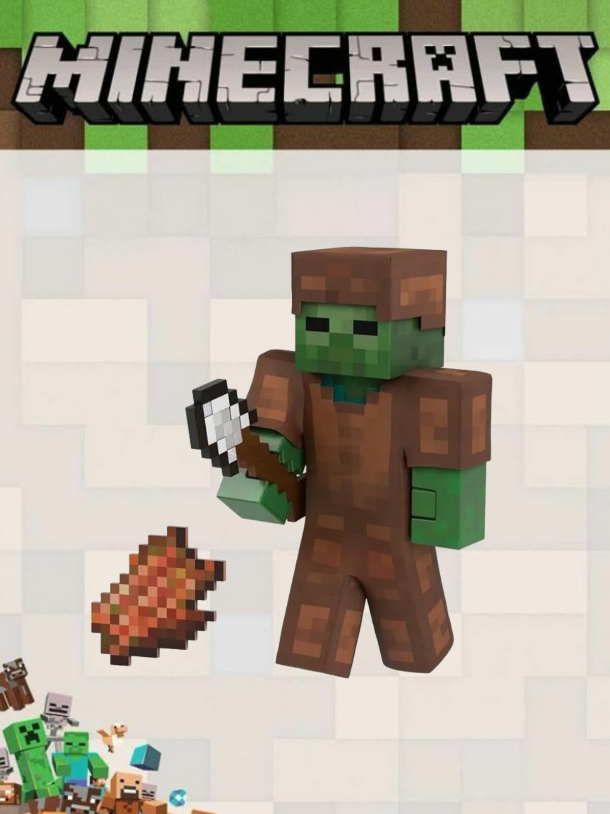 Фигурка Mattel Minecraft Diamond Level Зомби HTM05 — фото 1