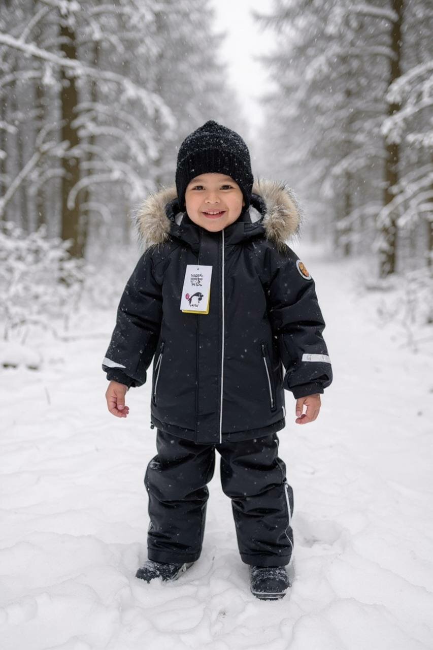 Комбинезон утеплённый POGO размер 98  00009 чёрный