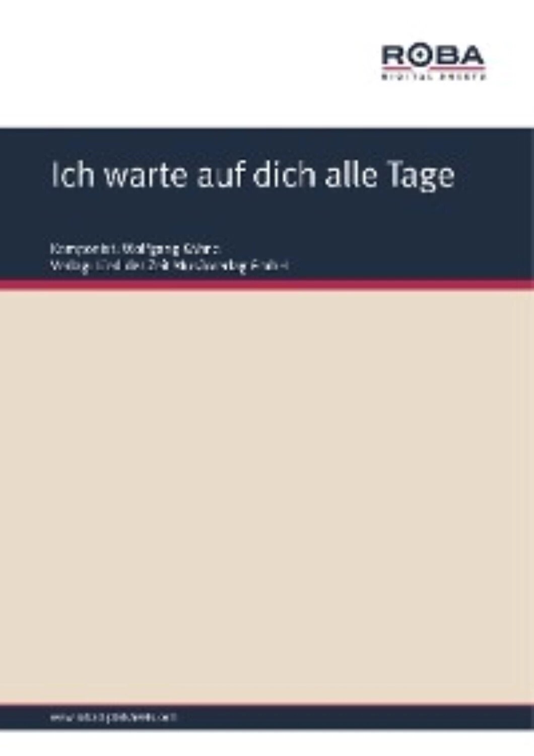 Ich warte auf dich alle Tage [Цифровая книга]
