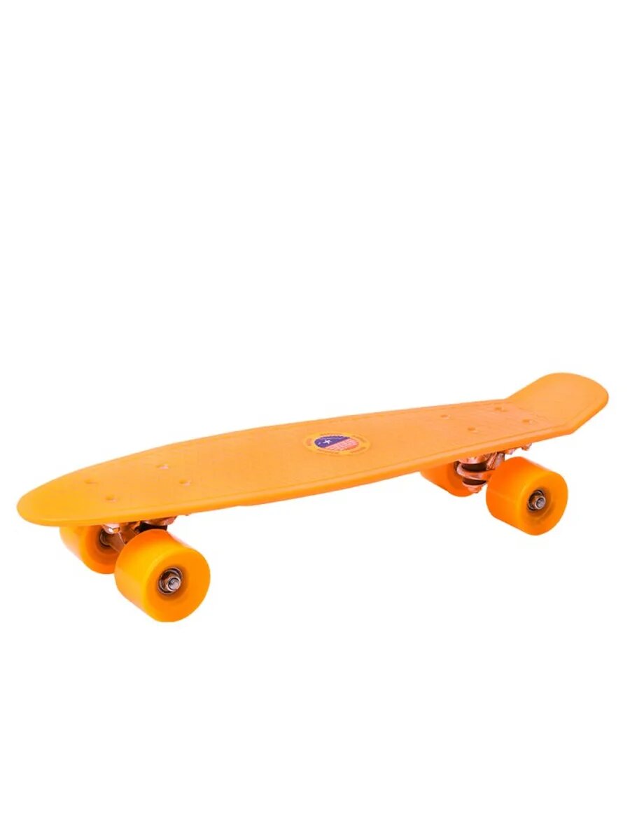 Пенниборд пластик (56х15) (колеса PVC, макс. вес 50 кг) оран