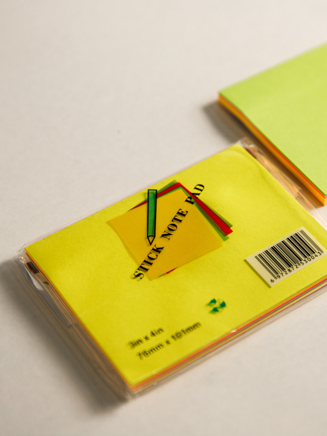 Клейкие стикеры для заметок, разноцветные, размер 7.5*10 см, 50 листов