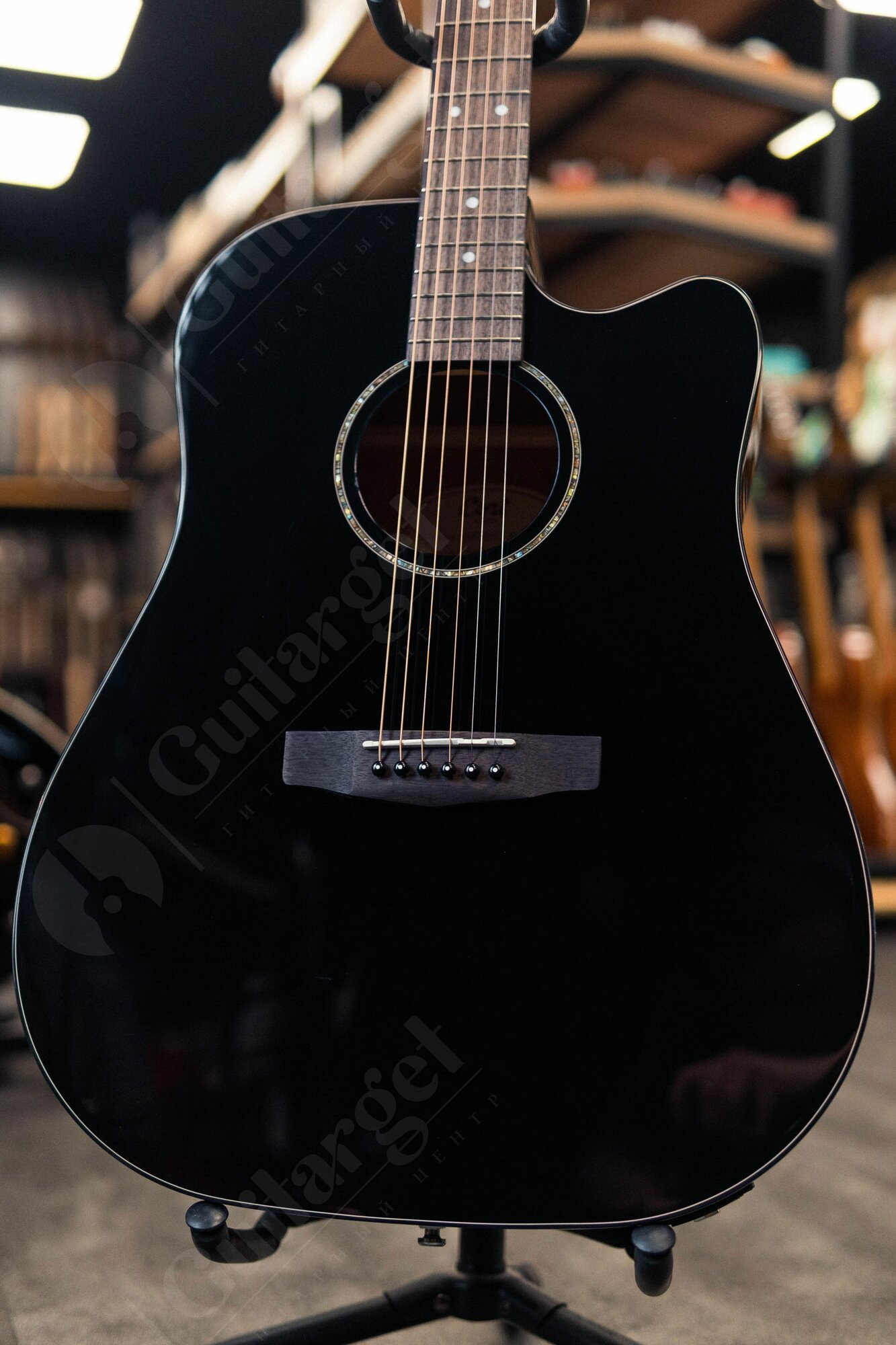 Электроакустическая гитара Cort Earth60CE-BK — фото 1