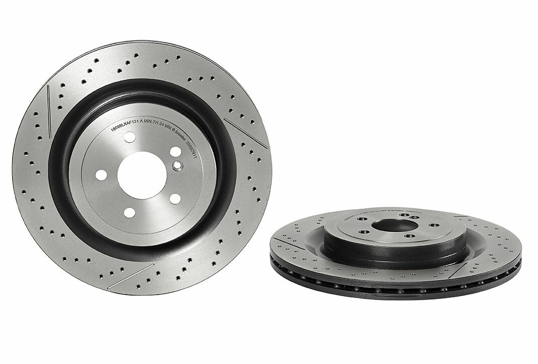 Диск тормозной вентилируемый задний BREMBO (09. B879.11) Prime UV Coated
