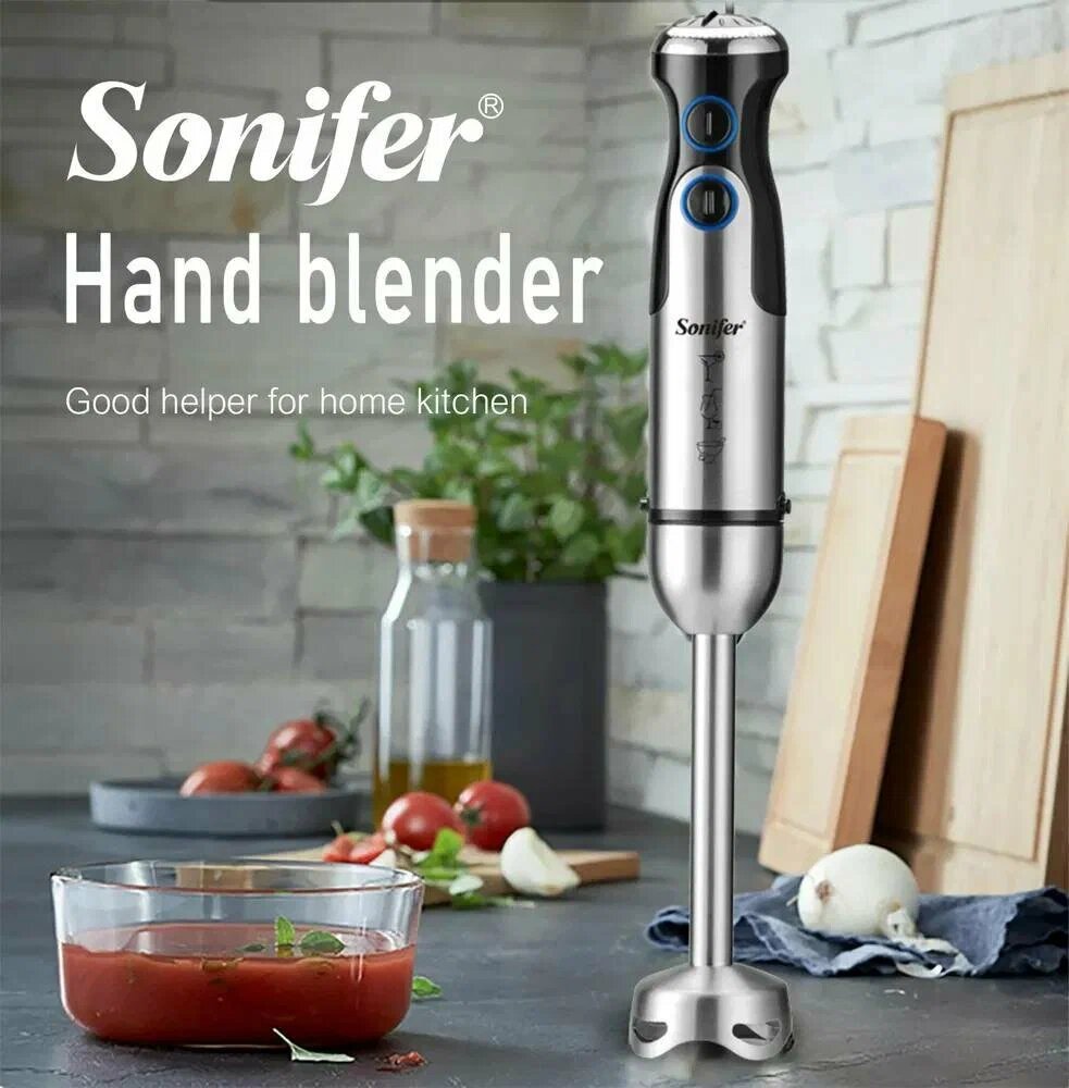 Sonifer SF‑8092 — это погружной (ручной) блендер от бренда Sonifer, предназначенный для кухонной обработки продуктов:
