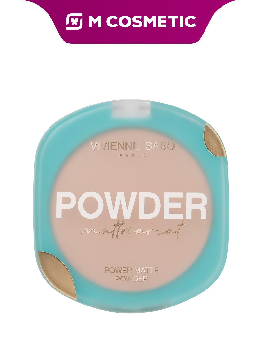Пудра компактная Vivienne Sabo Mattriarcat, тон 01 светло-бежевый, 7,5 г