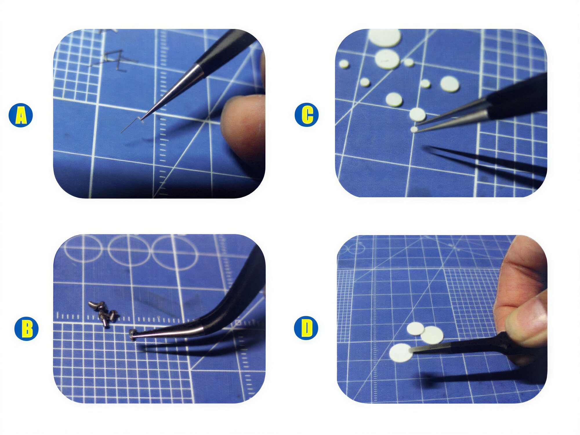 Набор из 4-х пинцетов Master Tools — фото 1