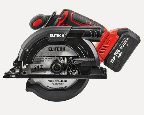 Изображение товара Пила дисковая аккумуляторная ELITECH ПДА 2055БЛ (E2206.030.01)