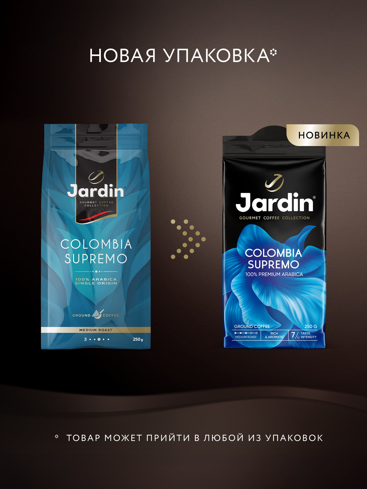 Кофе молотый Jardin Colombia Supremo, 250 г