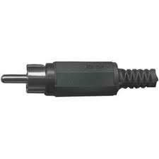 RP-405, штекер RCA на кабель черный