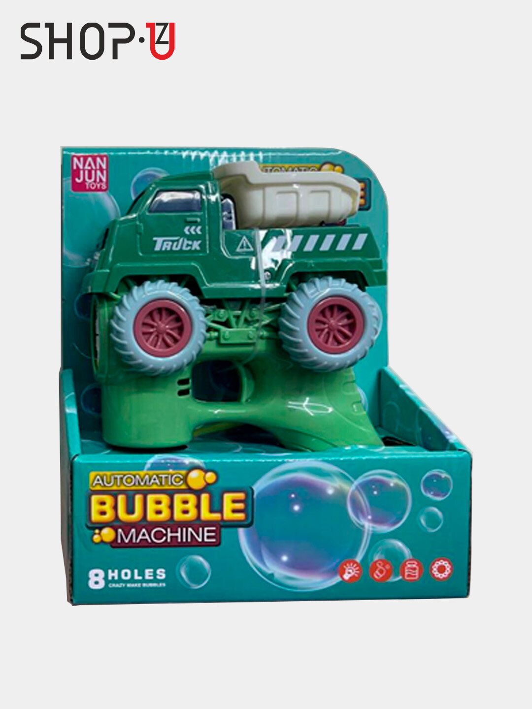 Генератор мыльных пузырей детский на батарейках BUBBLE GUN