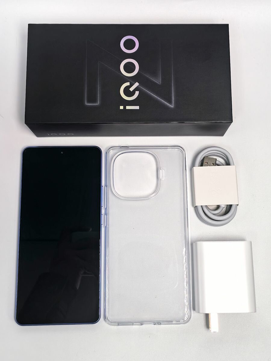 IQOO Смартфон IQOO Z9 Turbo 5G NFC Endurance Аккумулятор емкостью 6400 мАч Snapdragon 8S Gen3 12/256 ГБ, черный матовый — фото 1